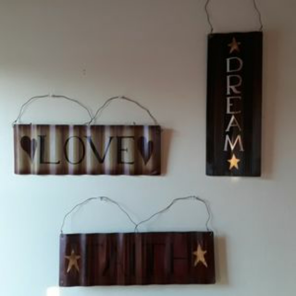 15" × 5" Metal Signs